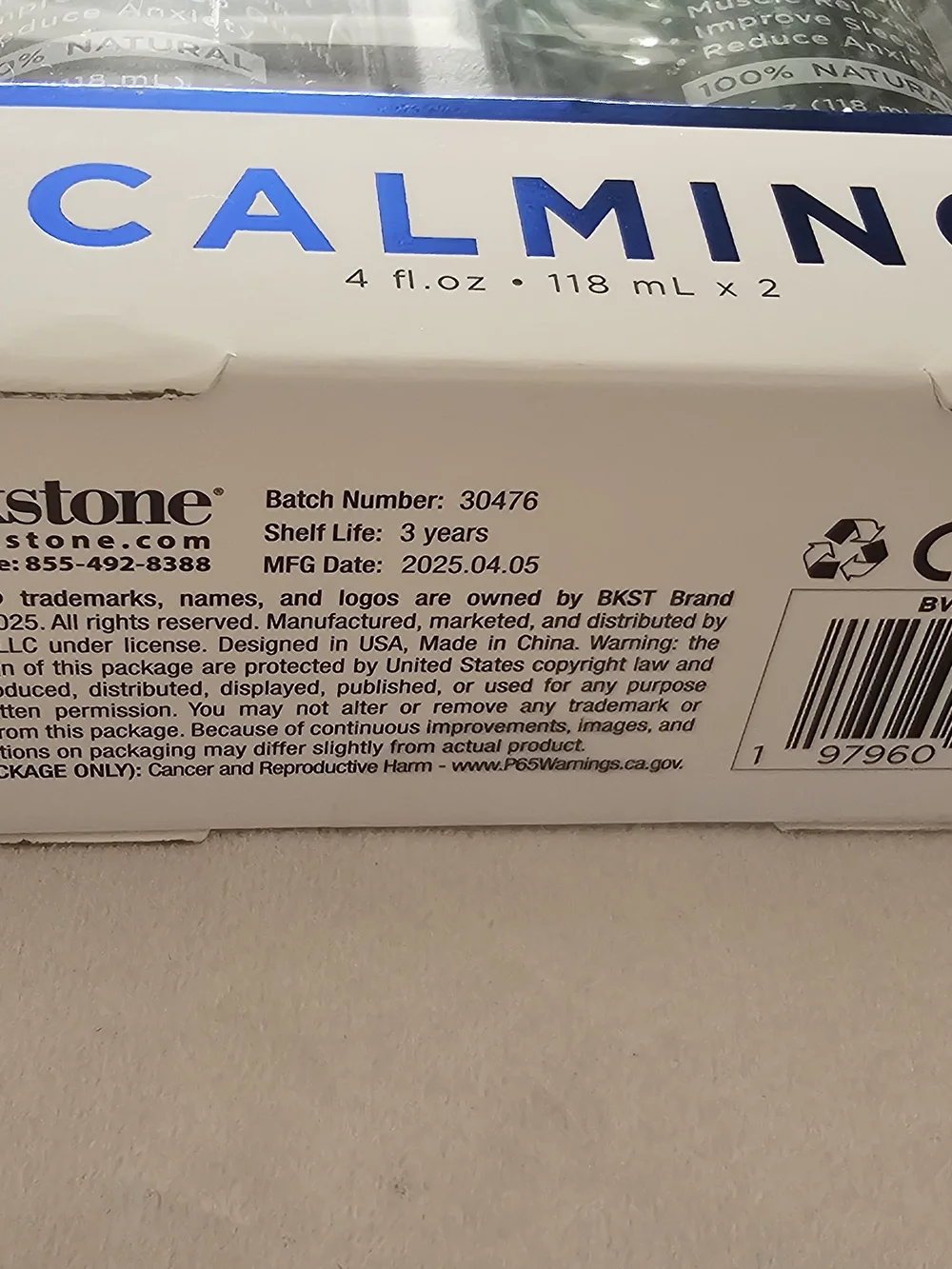 Brookstone Calming Magnesium Oil Set - Natural Clear (Set of 2)